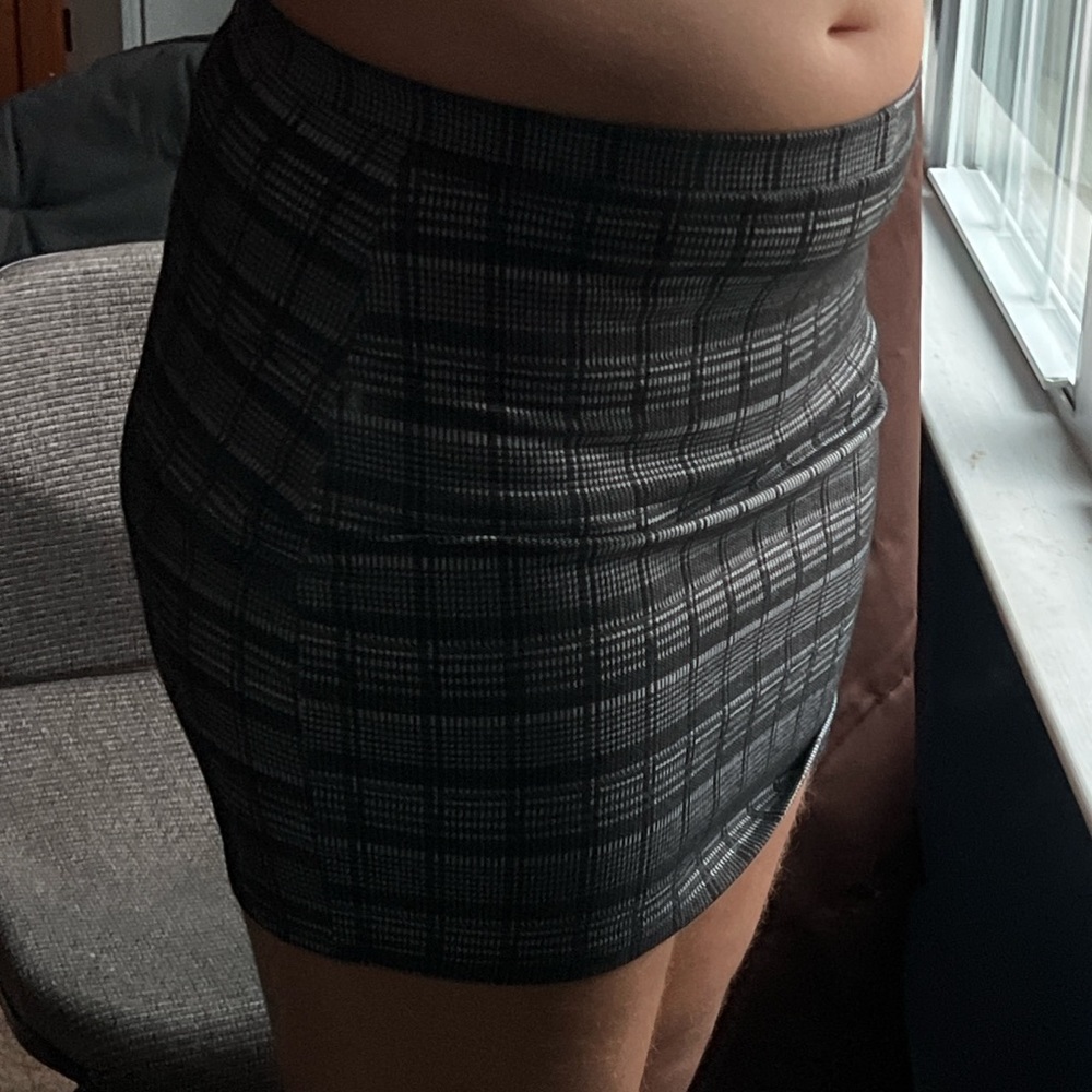 plaid skirt
